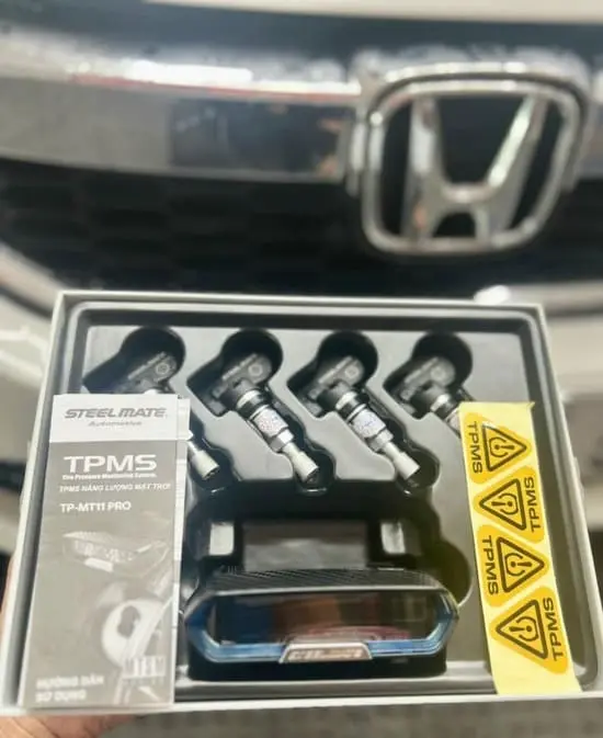 Cảm biến áp suất lốp chính hãng STEELMATE bảo hành 3 năm